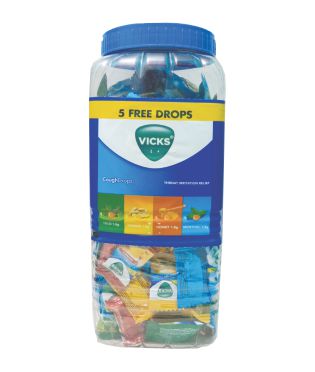 Vicks Cough Drops, Jar with 25 Free drops